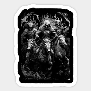 Four Horsemen of the Apocalypse Sticker